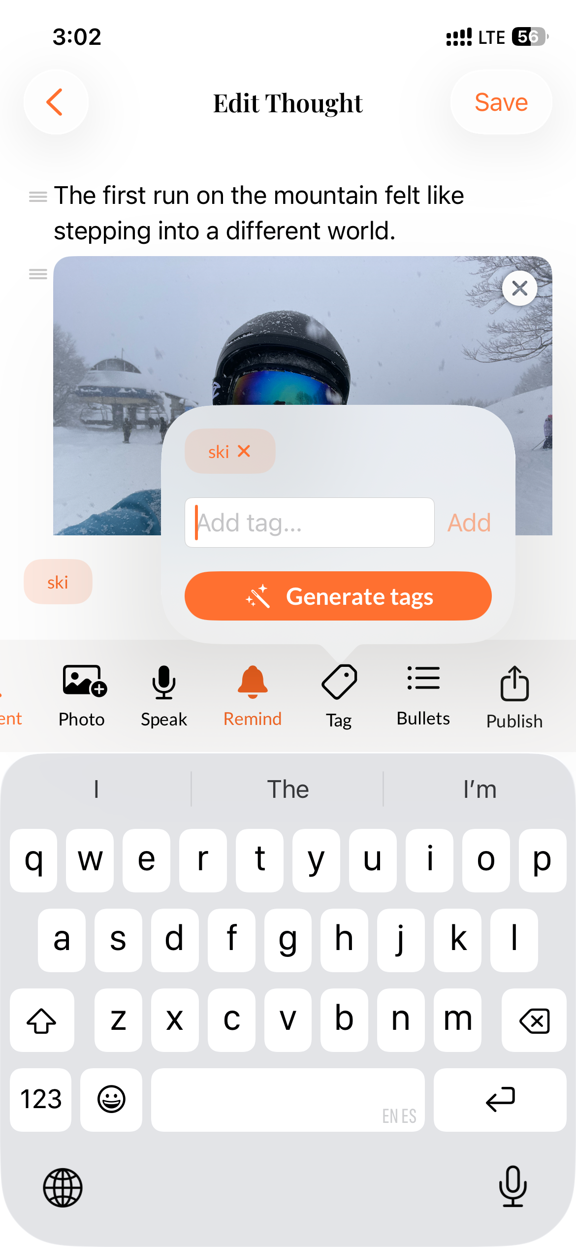 AI-powered thought editor